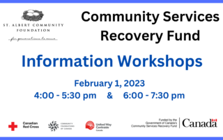 Community Services Recovery Fund Information Workshop